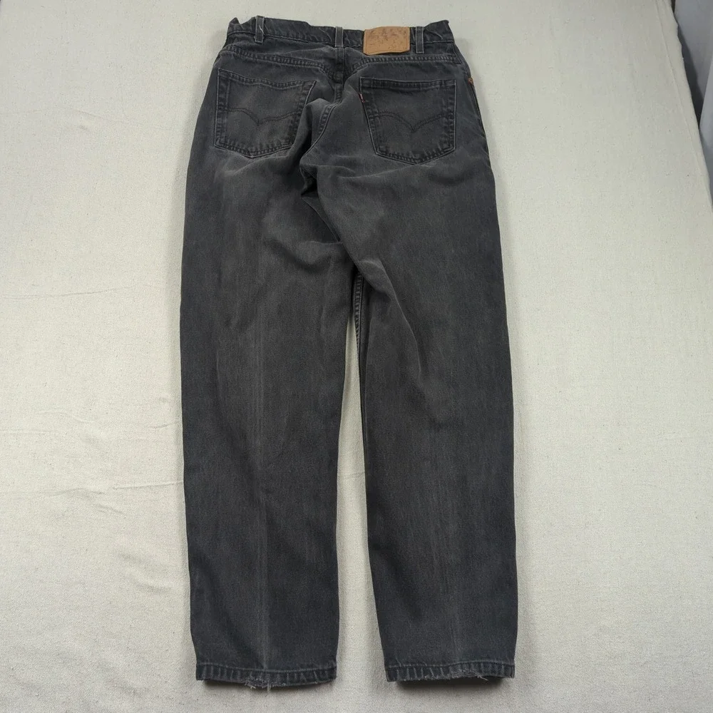 Vintage Levis Jeans Mens 33x32 Black 560 Loose Tapered Relaxed Baggy 90s